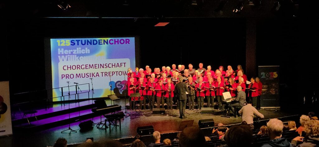 Auftritt beim 125-Stunden-Chor